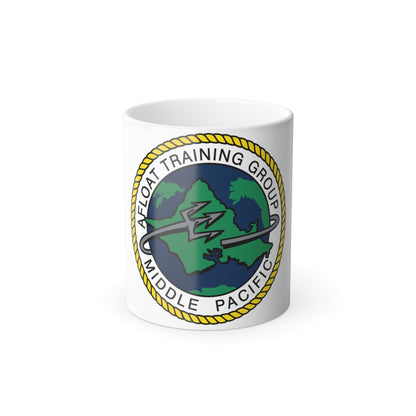 AFLOAT Training Group MID PACIFIC (U.S. Navy) Color Changing Mug 11oz-11oz-The Sticker Space