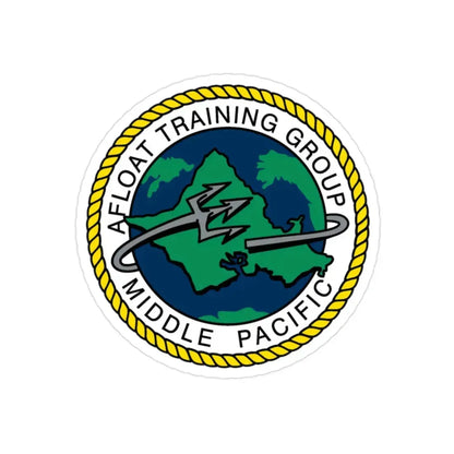AFLOAT Training Group MID PACIFIC (U.S. Navy) Transparent STICKER Die-Cut Vinyl Decal - The Sticker Space