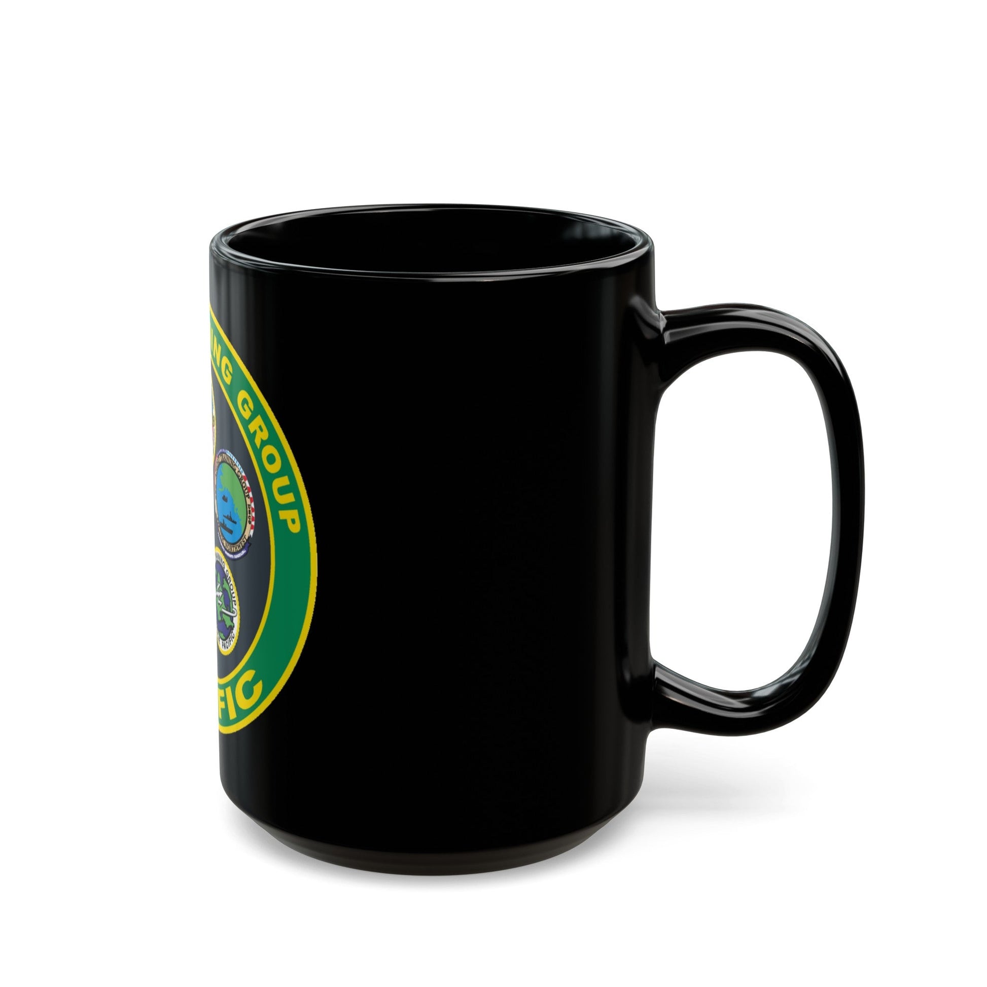 Afloat Training Group Pacific (U.S. Navy) Black Coffee Mug-The Sticker Space