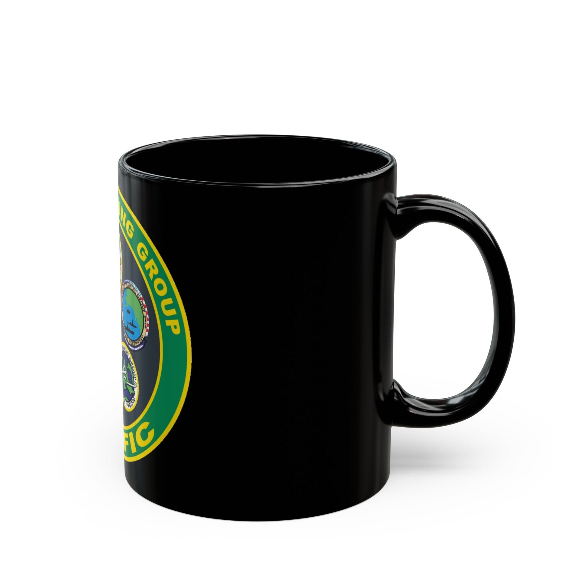 Afloat Training Group Pacific (U.S. Navy) Black Coffee Mug-The Sticker Space