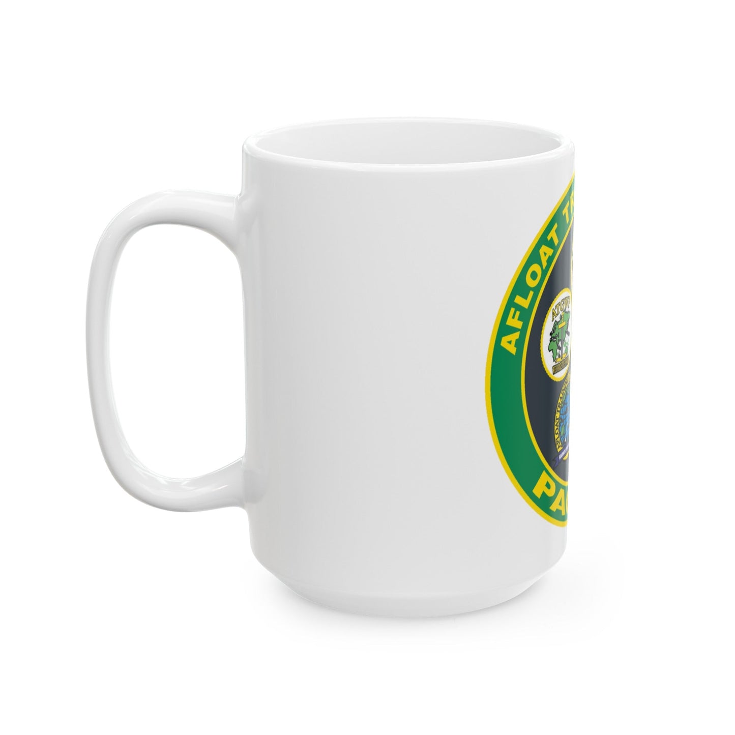 Afloat Training Group Pacific (U.S. Navy) White Coffee Mug-The Sticker Space