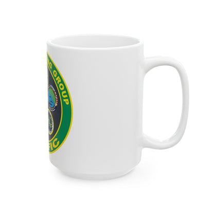 Afloat Training Group Pacific (U.S. Navy) White Coffee Mug-The Sticker Space