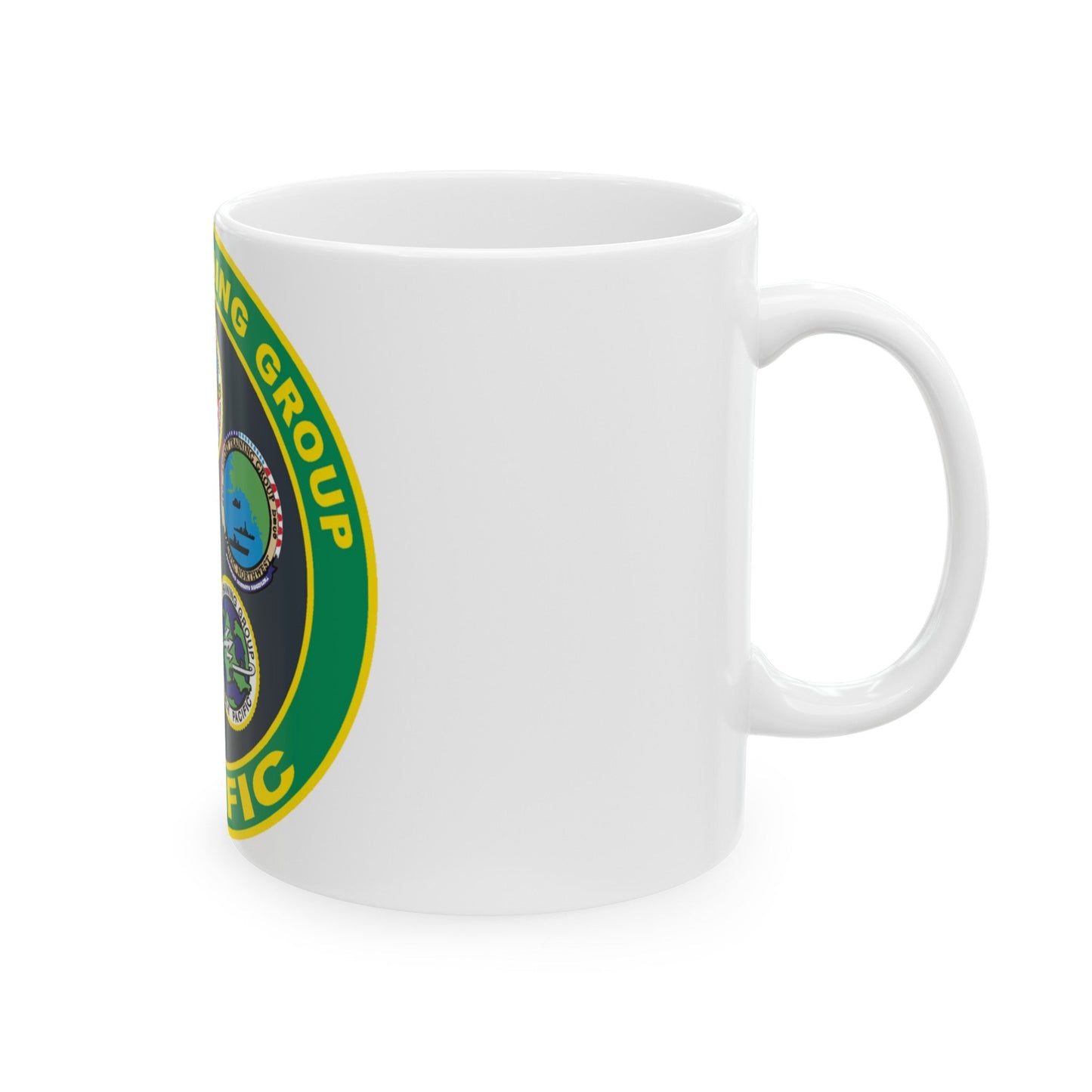 Afloat Training Group Pacific (U.S. Navy) White Coffee Mug-The Sticker Space