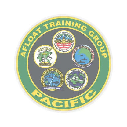 Afloat Training Group Pacific (U.S. Navy) STICKER Vinyl Kiss-Cut Decal 6 Inch Transparent - The Sticker Space