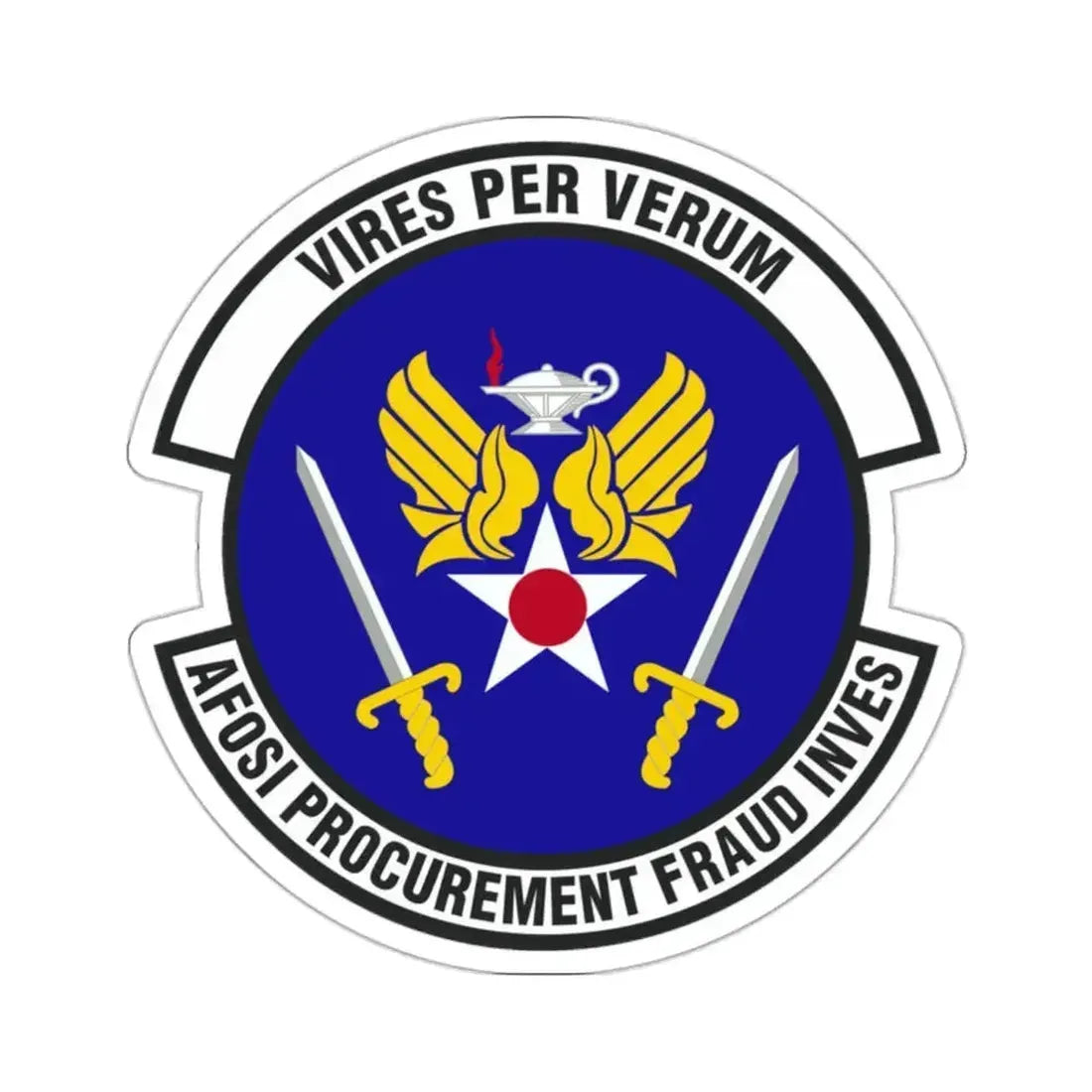 AFOSI Office of Procurement Fraud Investigations (U.S. Air Force) STICKER Vinyl Die-Cut Decal 2 Inch - The Sticker Space