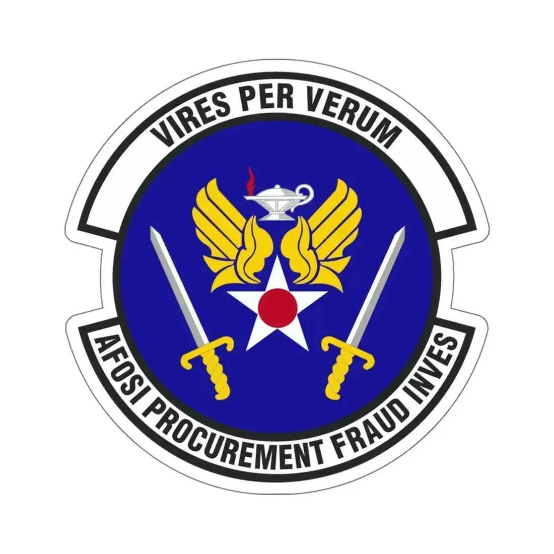 AFOSI Office of Procurement Fraud Investigations (U.S. Air Force) STICKER Vinyl Die-Cut Decal 5 Inch - The Sticker Space