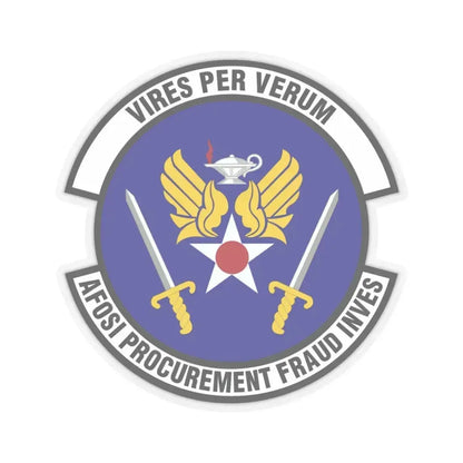 AFOSI Office of Procurement Fraud Investigations (U.S. Air Force) STICKER Vinyl Kiss-Cut Decal 3 Inch Transparent - The Sticker Space