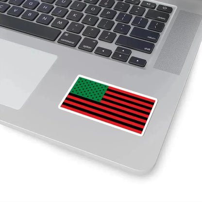 African America Flag (United States) STICKER Vinyl Kiss-Cut Decal - The Sticker Space