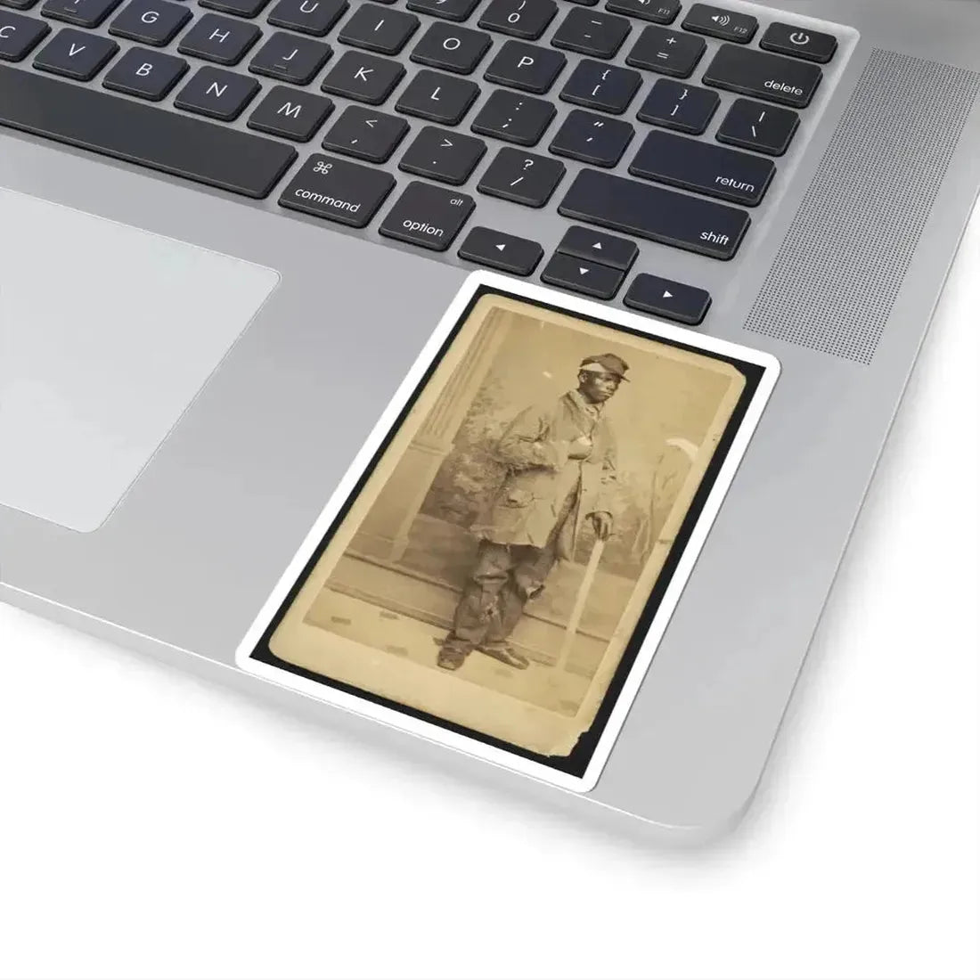 African American Man, Full-Length Portrait, Facing Right (U.S. Civil War) STICKER Vinyl Kiss-Cut Decal - The Sticker Space