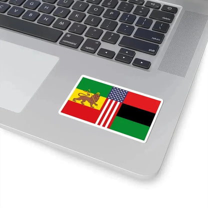 African American Unity Flag (United States) STICKER Vinyl Kiss-Cut Decal - The Sticker Space