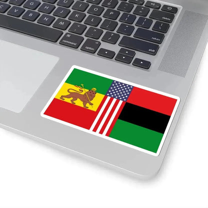African American Unity Flag (United States) STICKER Vinyl Kiss-Cut Decal - The Sticker Space