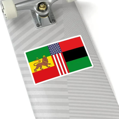 African American Unity Flag (United States) STICKER Vinyl Kiss-Cut Decal - The Sticker Space