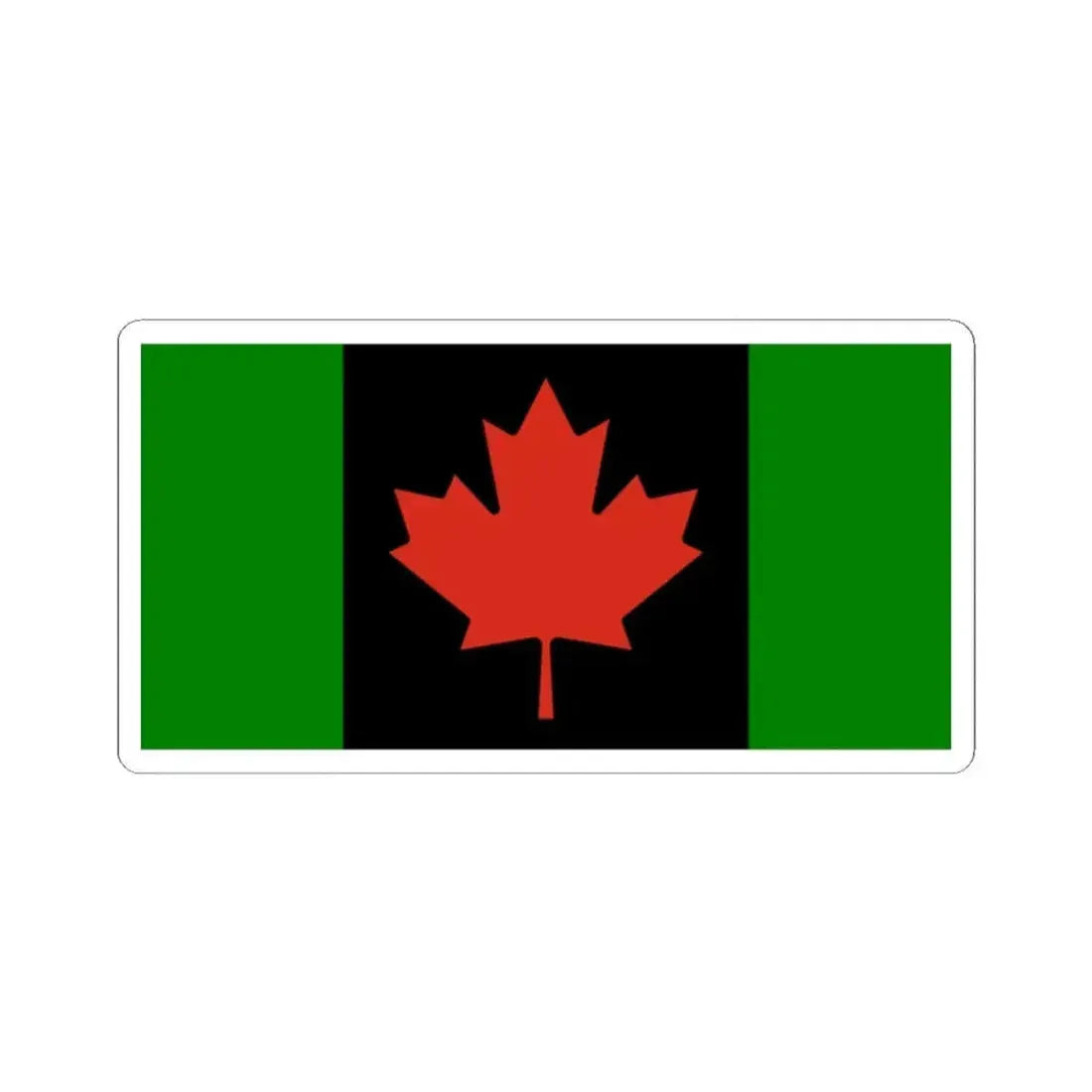 African Canada Flag (Canada) STICKER Vinyl Kiss-Cut Decal 2 Inch White - The Sticker Space