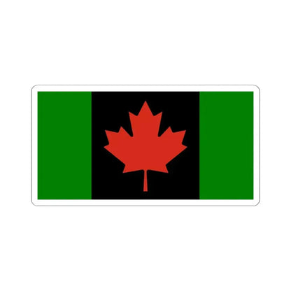 African Canada Flag (Canada) STICKER Vinyl Kiss-Cut Decal 4 Inch White - The Sticker Space