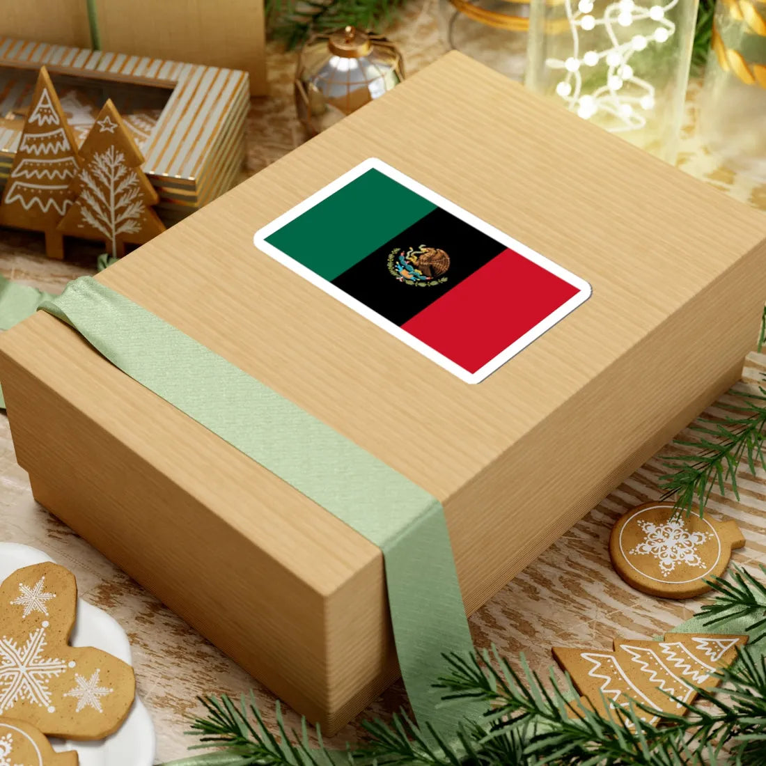 African Mexico Flag (Mexico) STICKER Vinyl Kiss-Cut Decal - The Sticker Space