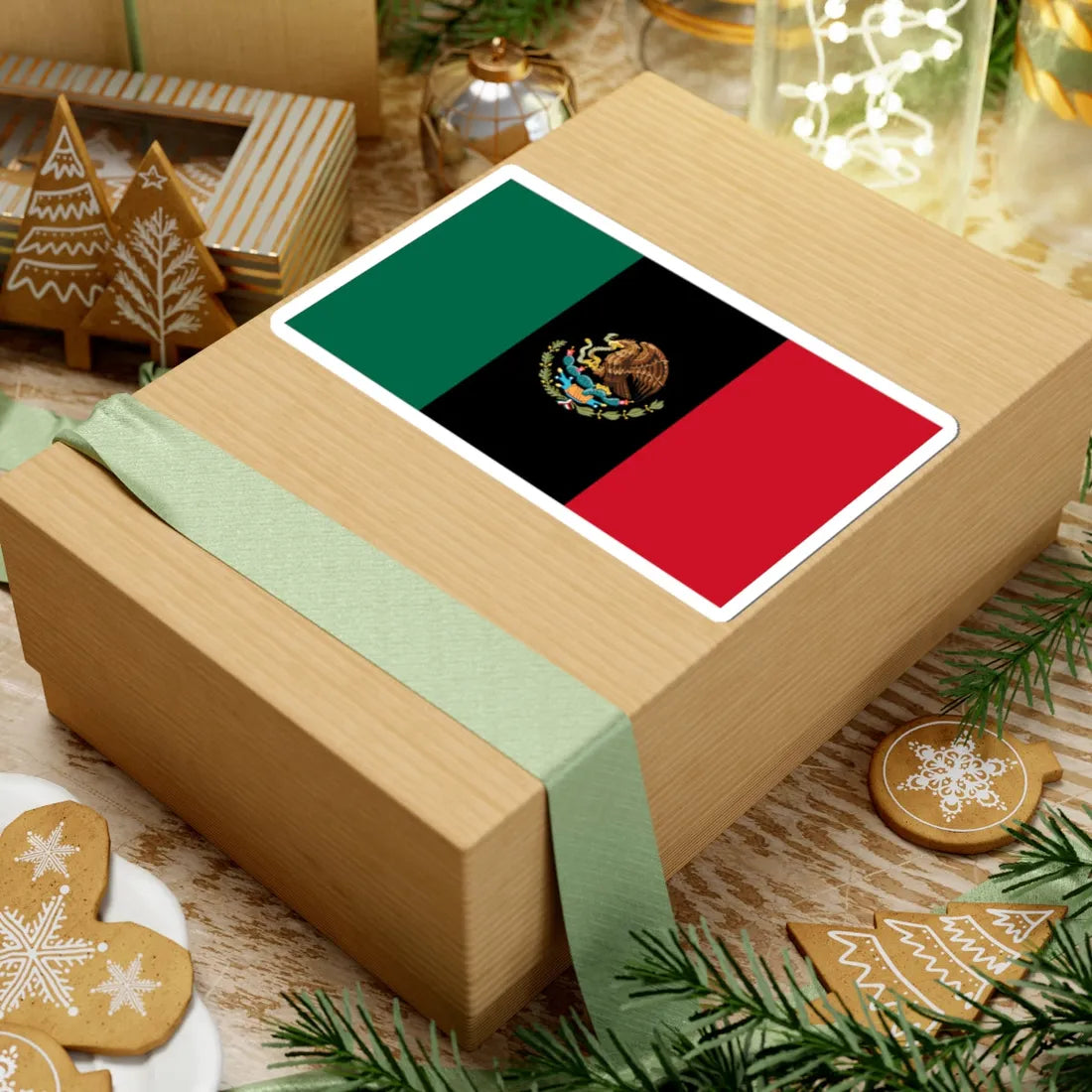 African Mexico Flag (Mexico) STICKER Vinyl Kiss-Cut Decal - The Sticker Space