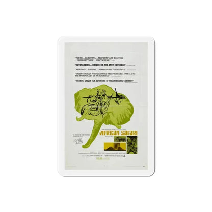 African Safari 1969 Movie Poster Refrigerator Magnet - The Sticker Space