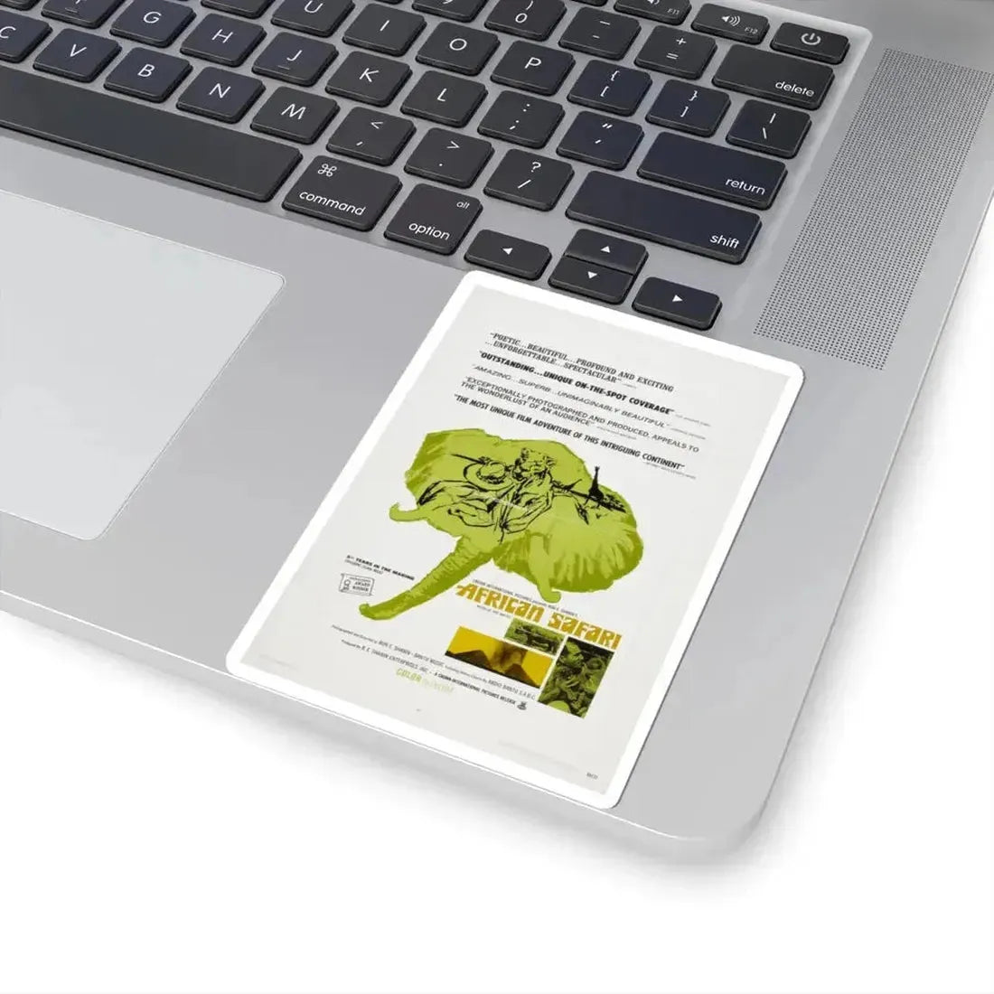 African Safari 1969 Movie Poster - STICKER Vinyl Kiss-Cut Decal - The Sticker Space