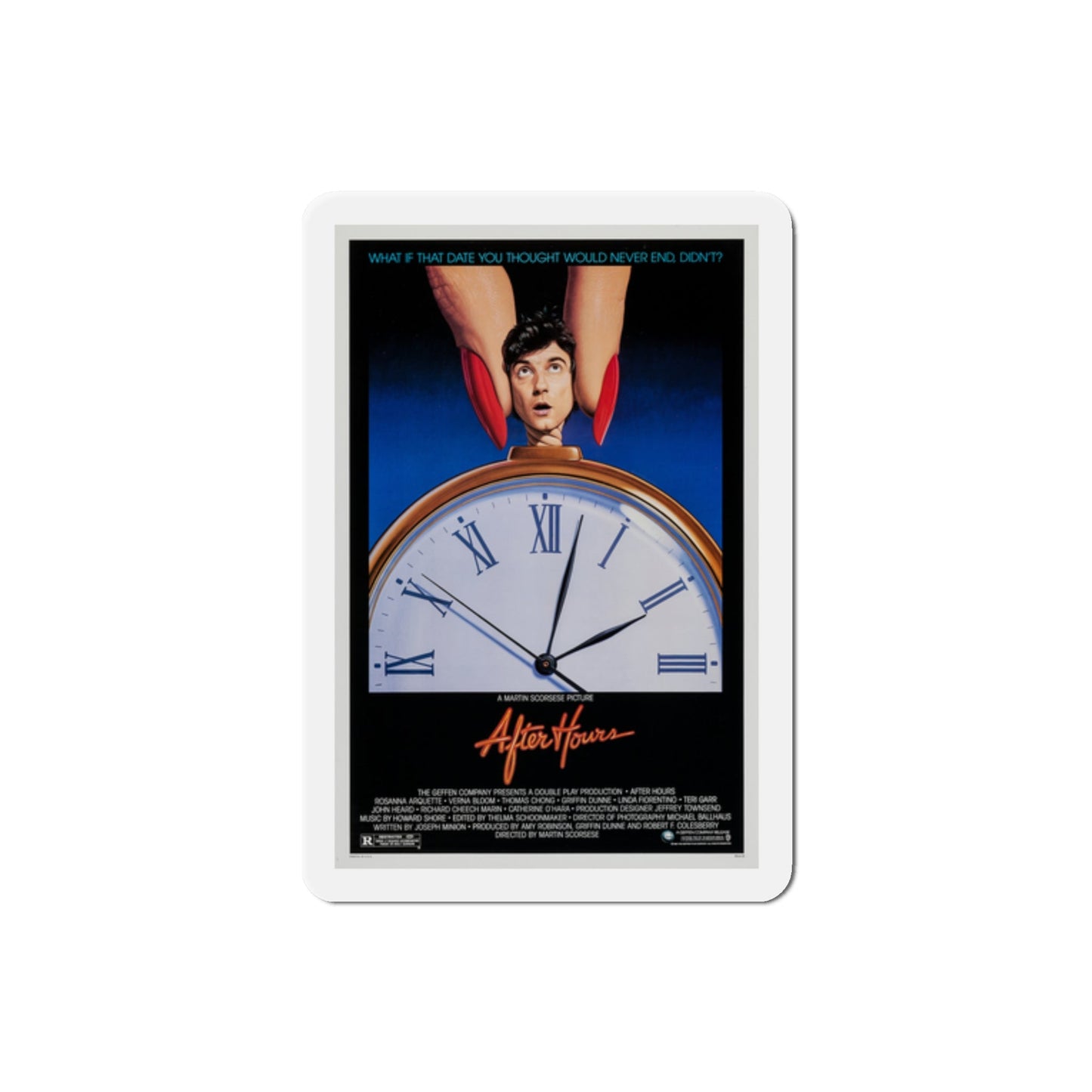 After Hours 1985 Movie Poster Die-Cut Magnet-2" x 2"-The Sticker Space