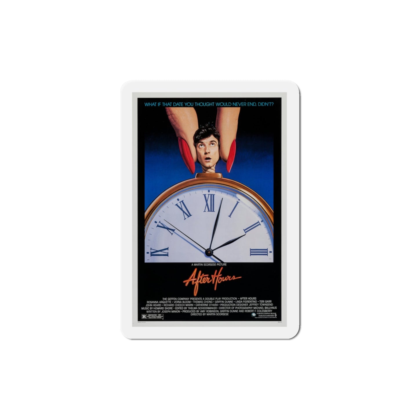 After Hours 1985 Movie Poster Die-Cut Magnet-3" x 3"-The Sticker Space