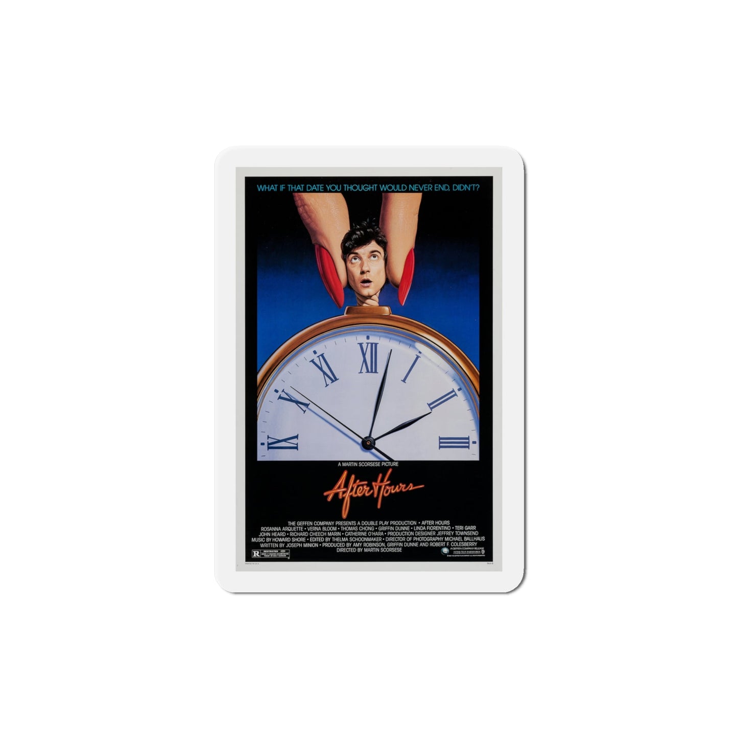 After Hours 1985 Movie Poster Die-Cut Magnet-4" x 4"-The Sticker Space