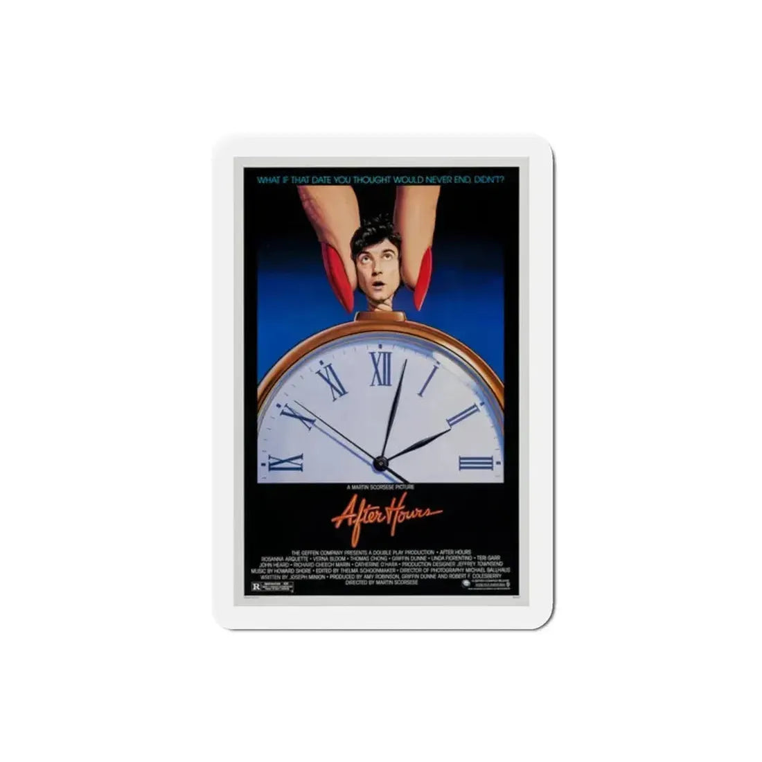 After Hours 1985 Movie Poster Refrigerator Magnet 2 Inch - The Sticker Space