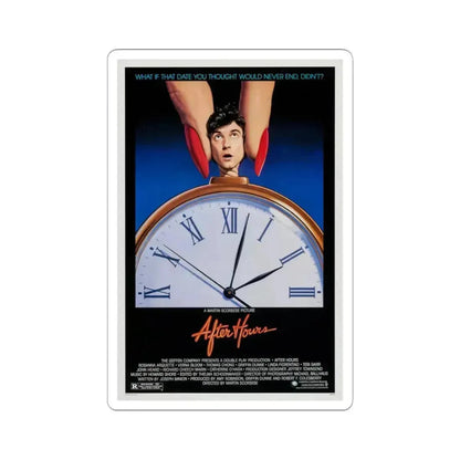 After Hours 1985 Movie Poster - STICKER Vinyl Kiss-Cut Decal 6 Inch White - The Sticker Space