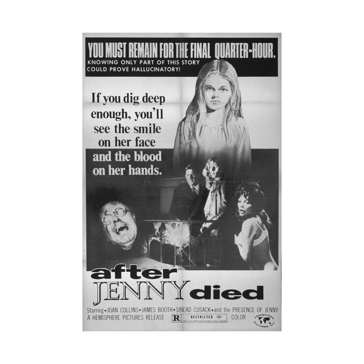 AFTER JENNY DIED (TERROR FROM UNDER THE HOUSE) 1971 - Paper Movie Poster-The Sticker Space