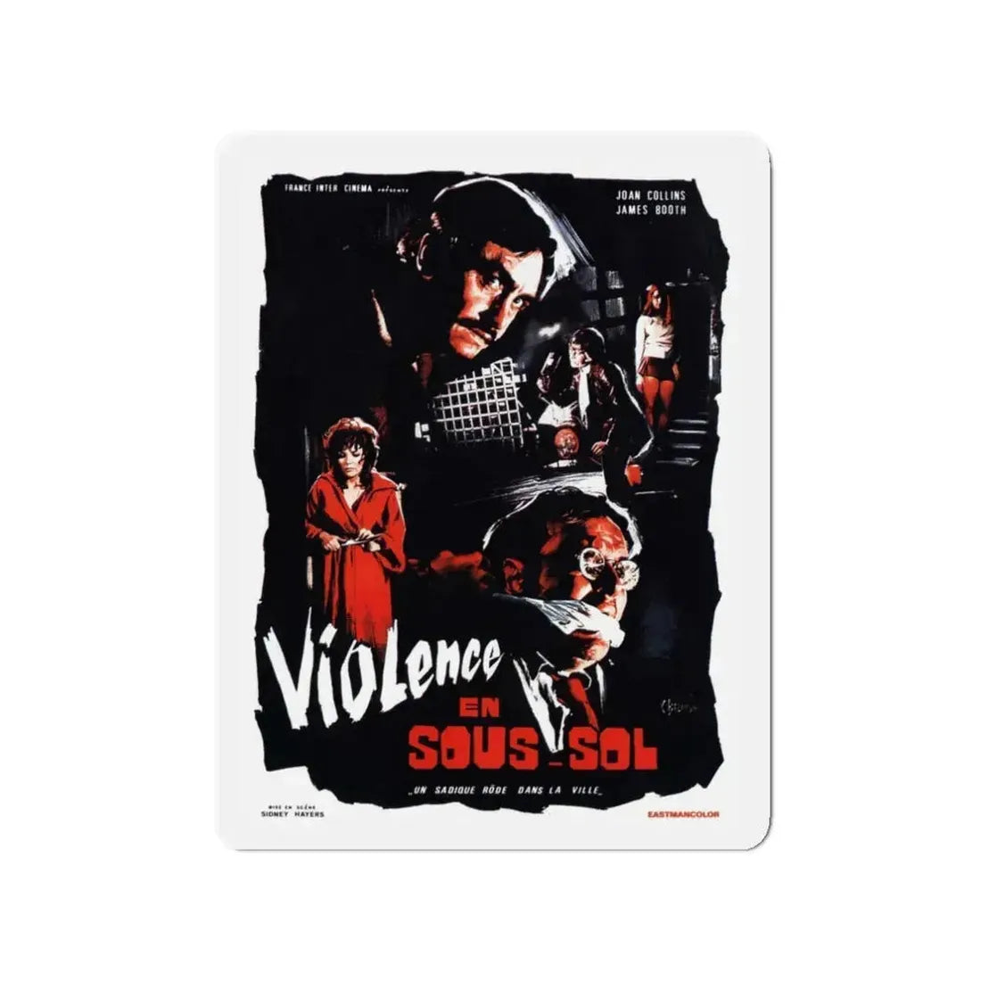 AFTER JENNY DIED (TERROR FROM UNDER THE HOUSE) (FRENCH) 1971 Movie Poster - Refrigerator Magnet 3 Inch - The Sticker Space