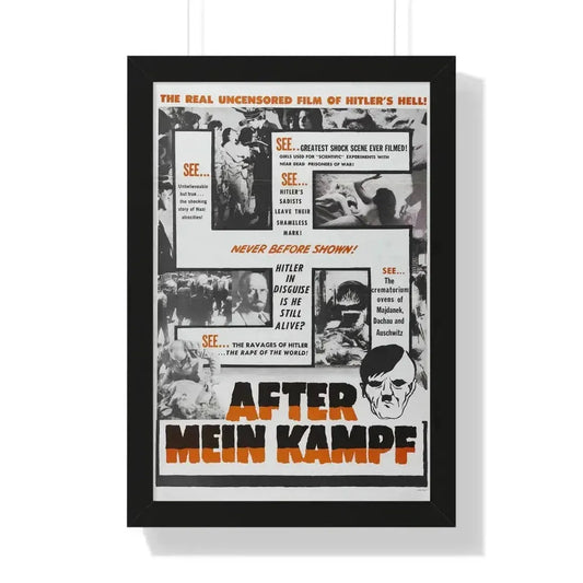 AFTER MEIN KAMPF 1940 - Framed Movie Poster 16″ x 24″ Black - The Sticker Space
