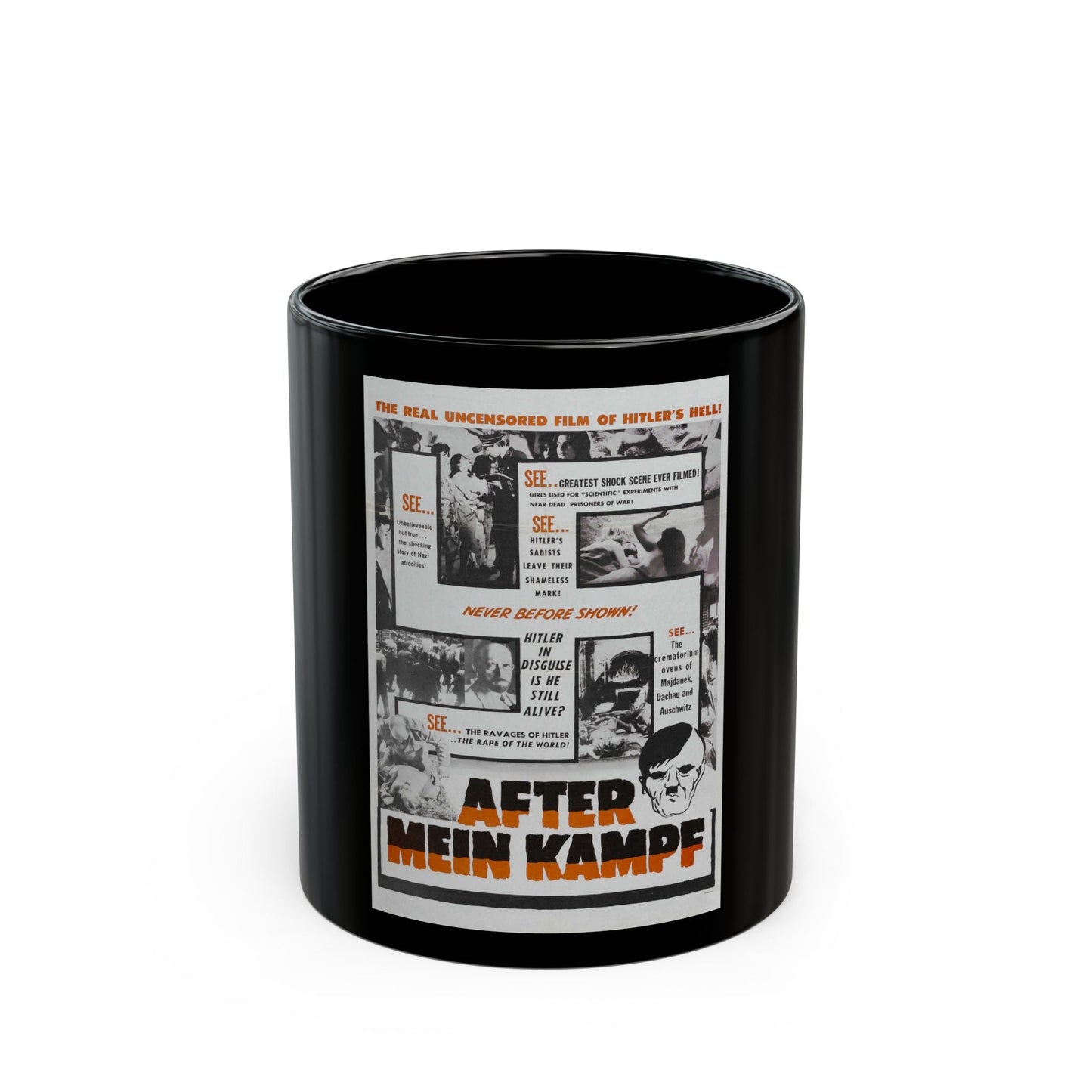 AFTER MEIN KAMPF 1940 Movie Poster - Black Coffee Mug