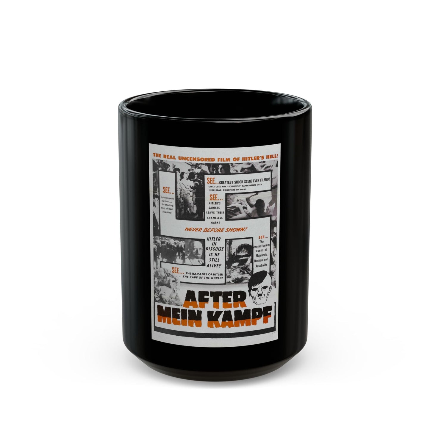 AFTER MEIN KAMPF 1940 Movie Poster - Black Coffee Mug