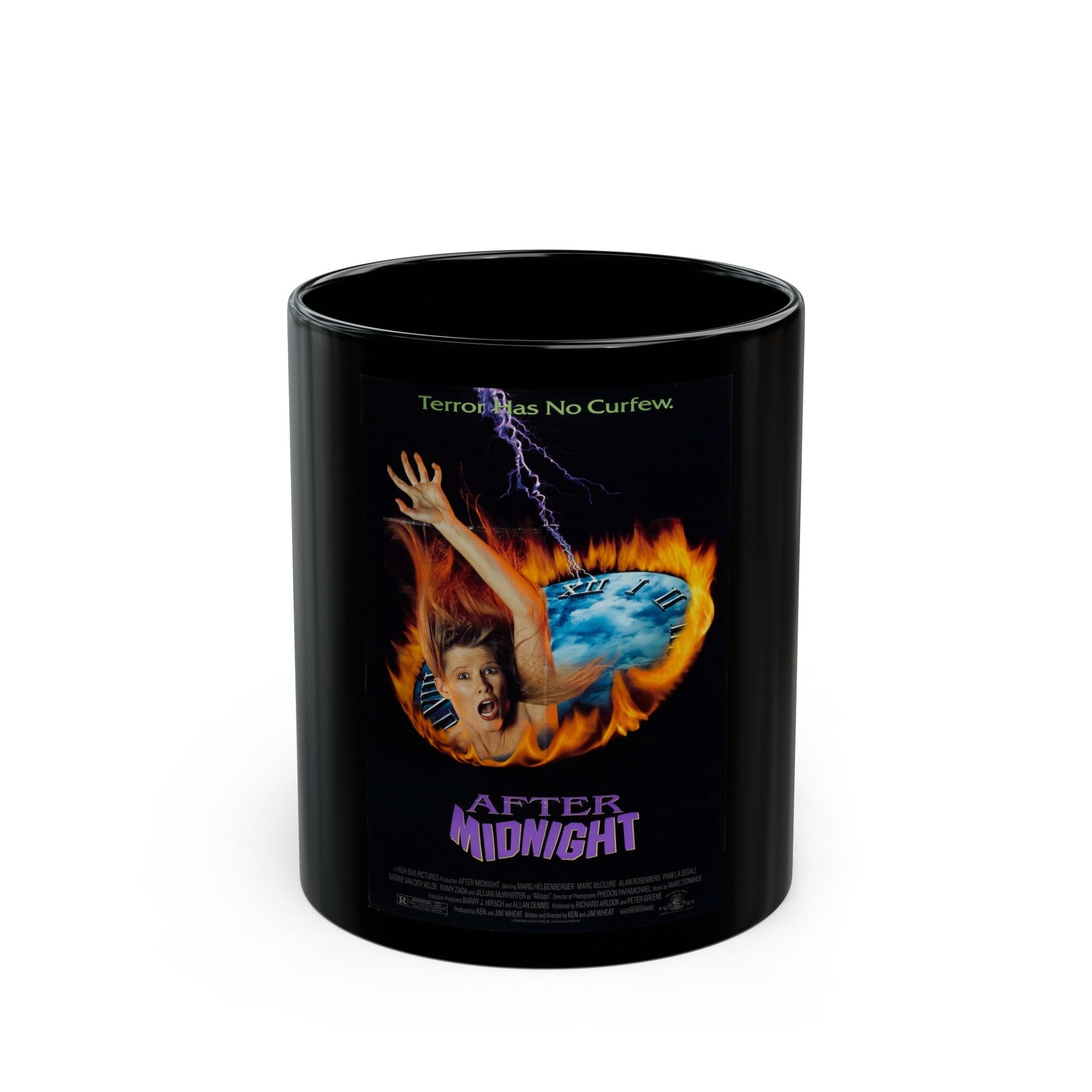 AFTER MIDNIGHT 1989 Movie Poster - Black Coffee Mug-11oz-The Sticker Space