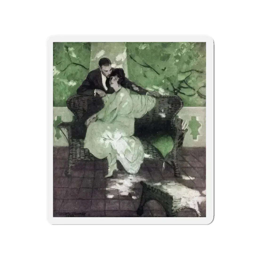 After My Fashion, McCall's magazine, July 1922 (Magazine Illustration) Refrigerator Magnet 3 Inch - The Sticker Space