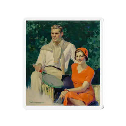 After the Match, Liberty Magazine cover, June 1, 1935 (Magazine Illustration) Refrigerator Magnet 3 Inch - The Sticker Space