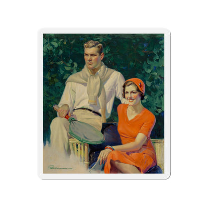 After the Match, Liberty Magazine cover, June 1, 1935 (Magazine Illustration) Refrigerator Magnet-3" x 3"-The Sticker Space