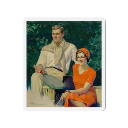 After the Match, Liberty Magazine cover, June 1, 1935 (Magazine Illustration) Refrigerator Magnet - The Sticker Space