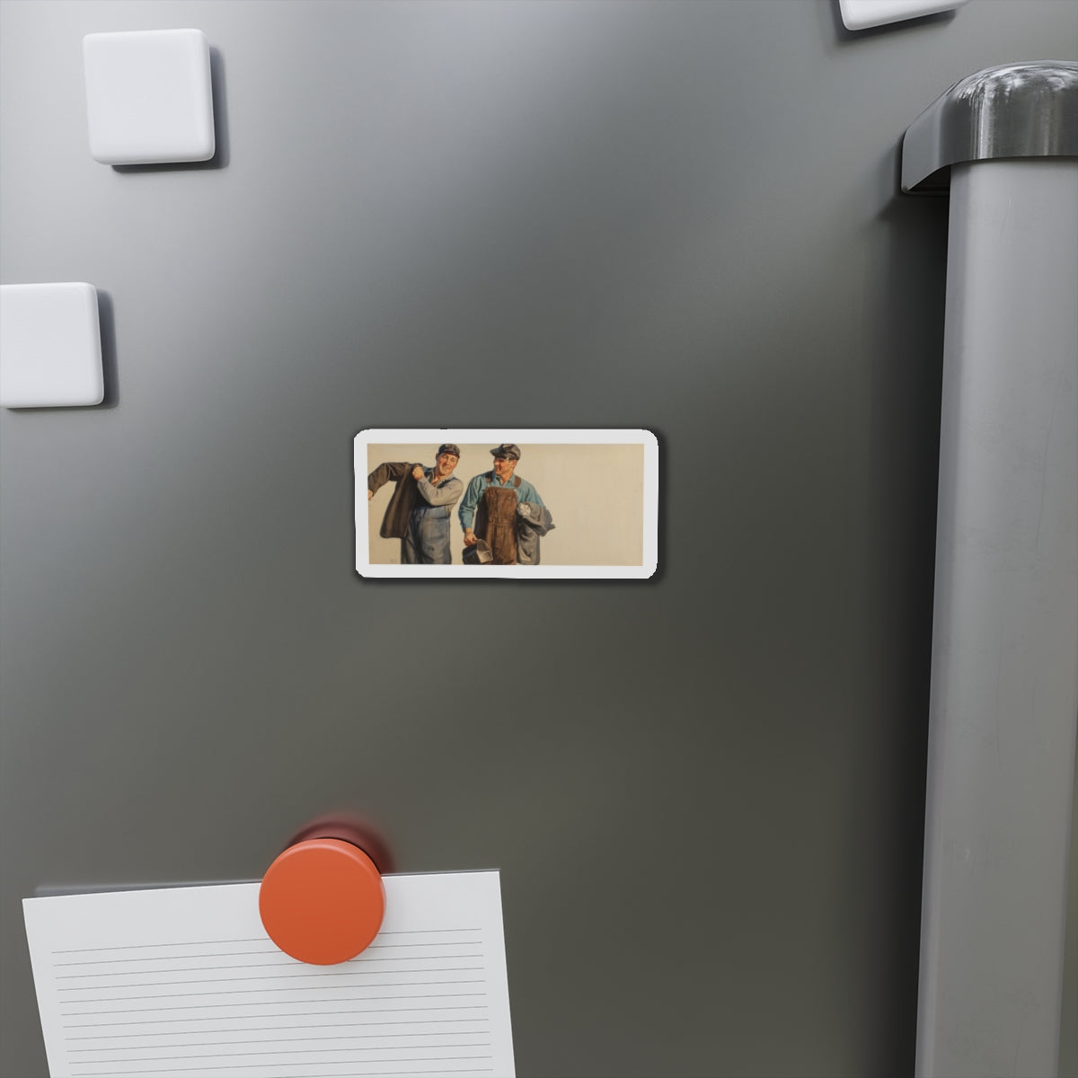 After Work (Magazine Illustration) Refrigerator Magnet-The Sticker Space