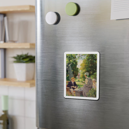 Afternoon Tea (Magazine Illustration) Refrigerator Magnet-The Sticker Space