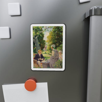 Afternoon Tea (Magazine Illustration) Refrigerator Magnet-The Sticker Space