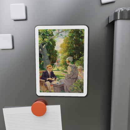 Afternoon Tea (Magazine Illustration) Refrigerator Magnet-The Sticker Space