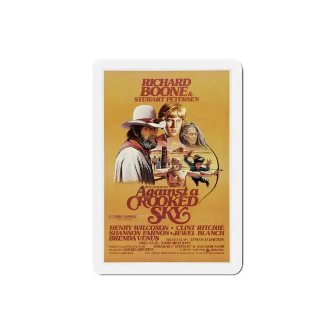 Against a Crooked Sky 1975 Movie Poster Refrigerator Magnet - The Sticker Space