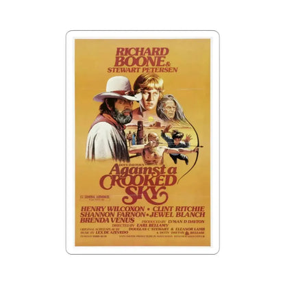 Against a Crooked Sky 1975 Movie Poster STICKER Vinyl Die-Cut Decal 3 Inch - The Sticker Space