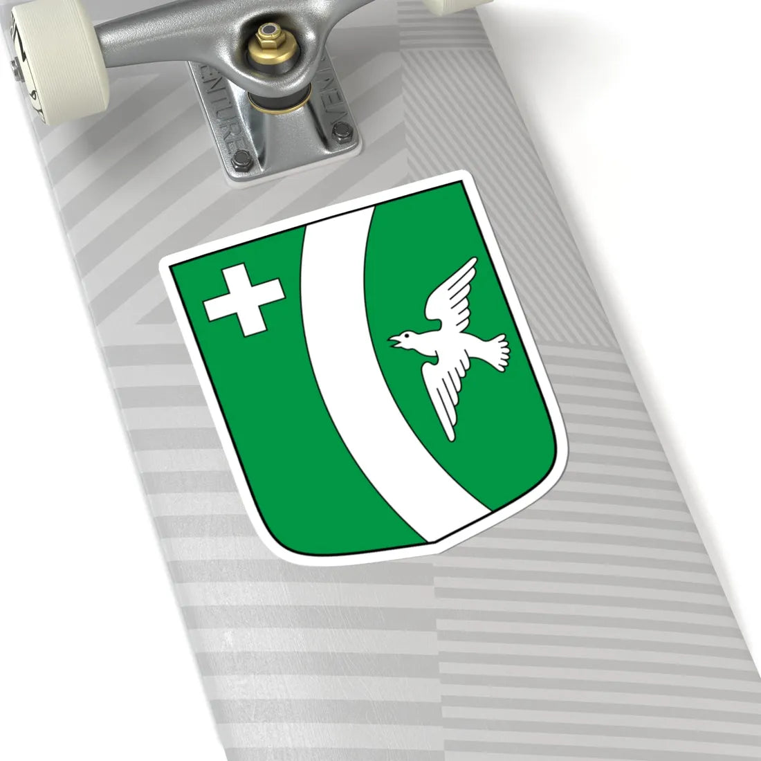 Agarn-blazon (Switzerland) (Coat of Arms) STICKER Vinyl Kiss-Cut Decal - The Sticker Space