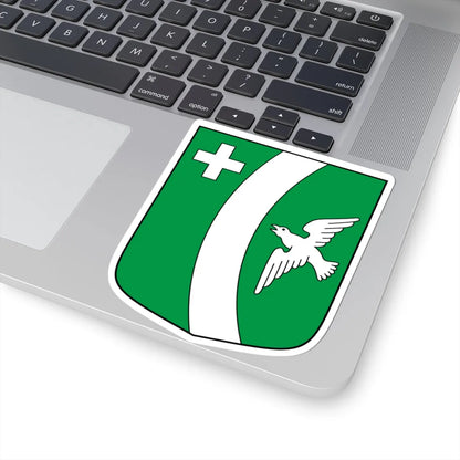Agarn-blazon (Switzerland) (Coat of Arms) STICKER Vinyl Kiss-Cut Decal - The Sticker Space