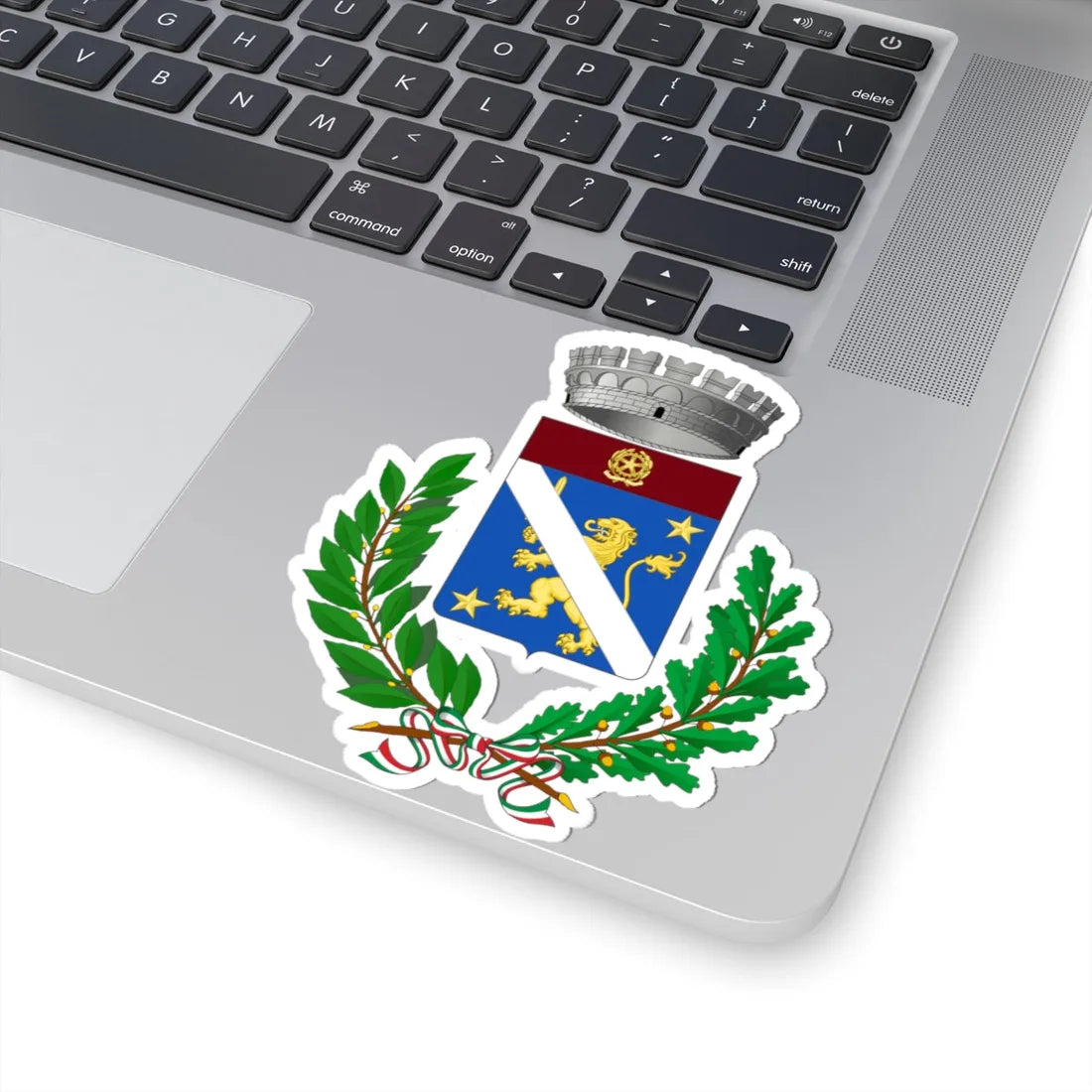 Agazzano-Stemma (Italy) (Coat of Arms) STICKER Vinyl Kiss-Cut Decal - The Sticker Space