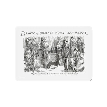 Age Cannot Wither Her, Judge magazine, May 19, 1928 (Magazine Illustration) Refrigerator Magnet 4 Inch - The Sticker Space