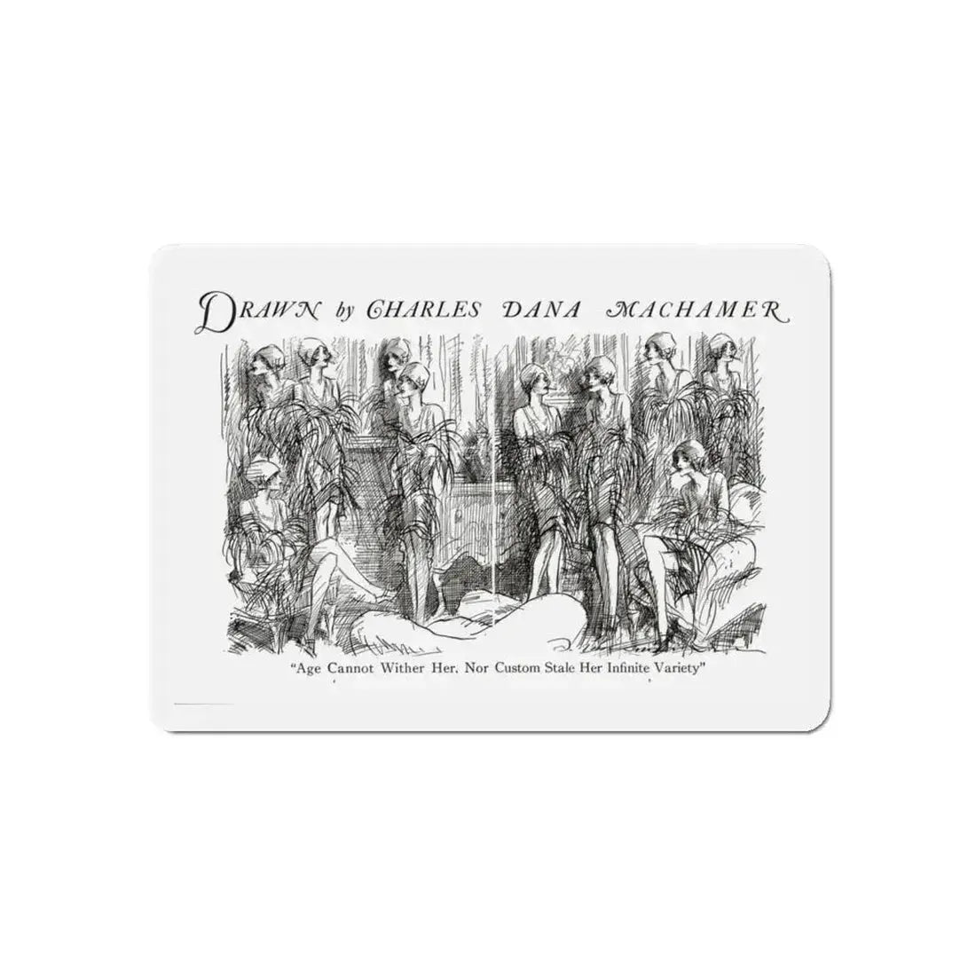 Age Cannot Wither Her, Judge magazine, May 19, 1928 (Magazine Illustration) Refrigerator Magnet 6 Inch - The Sticker Space