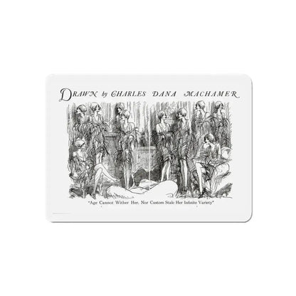 Age Cannot Wither Her, Judge magazine, May 19, 1928 (Magazine Illustration) Refrigerator Magnet 6 Inch - The Sticker Space