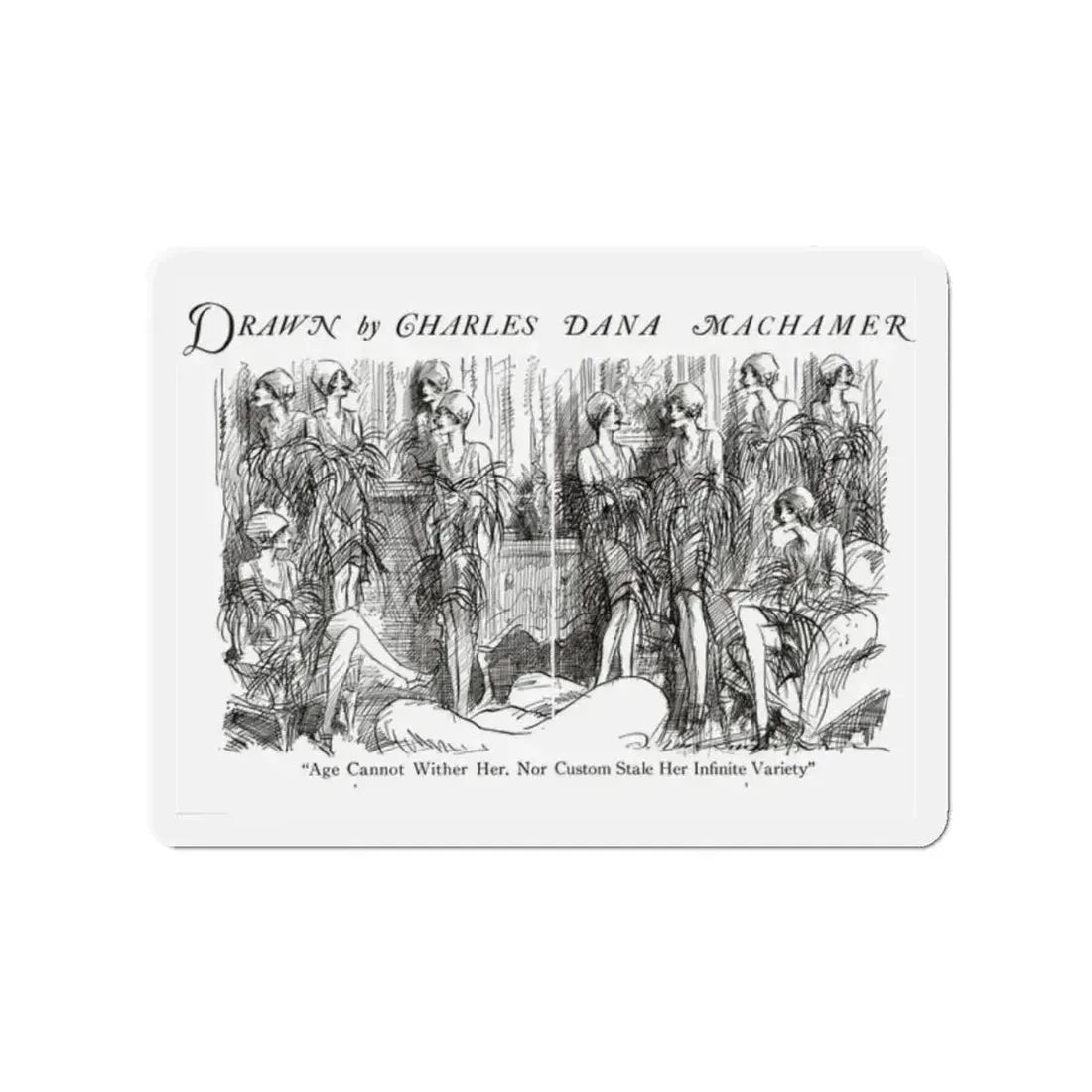 Age Cannot Wither Her, Judge magazine, May 19, 1928 (Magazine Illustration) Refrigerator Magnet - The Sticker Space